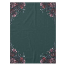 Dark Forest Green Elegant Wedding Maroon Mauve Tischdecke