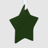 Dark Forest Green Star Acrylschmuck Ornament (Vorderseite)