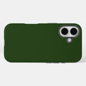 Dark Forest Green Tough iPhone 16 Fall Case-Mate iPhone Hülle (Rückseite (Horizontal))