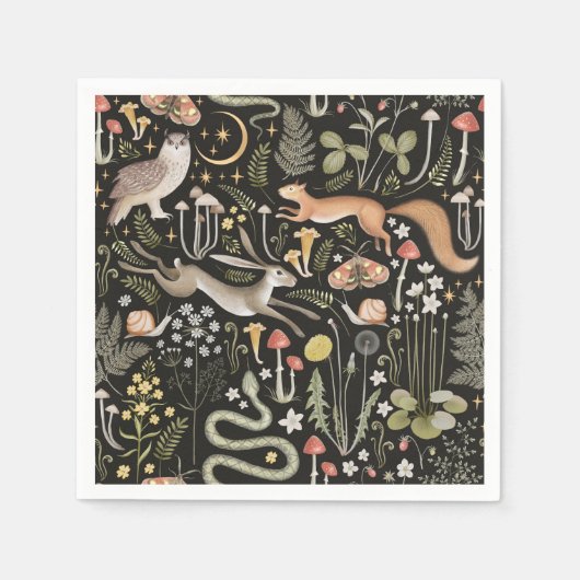 Dark Forest Napkins Serviette (Vorderseite)