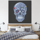 DARK FOREST SKULL LEINWANDDRUCK (Insitu (Schlafzimmer))