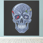 DARK FOREST SKULL LEINWANDDRUCK (Insitu (Holzboden))