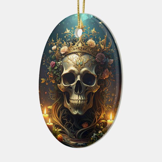 Dark Forest Skull Ornament (Links)