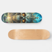 Dark Forest Skull Skateboard (Horizontal)