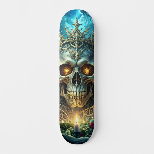 Dark Forest Skull Skateboard (Vorderseite)