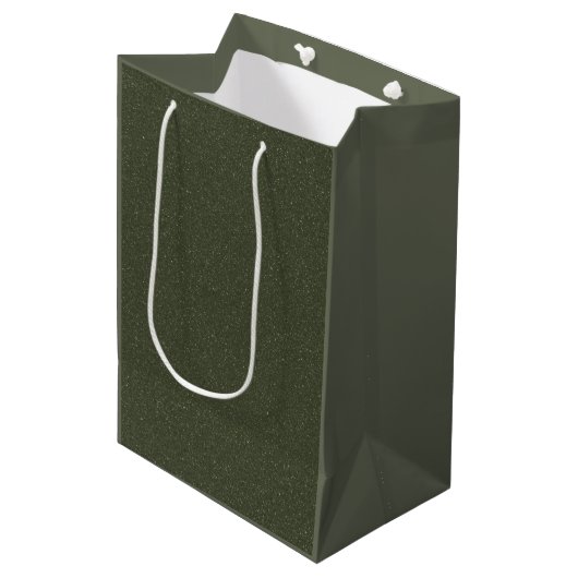 Dark Forest Sparkle Gift Bag - Medium Luxe Edition Mittlere Geschenktüte (Vorderseite Schrägansicht)