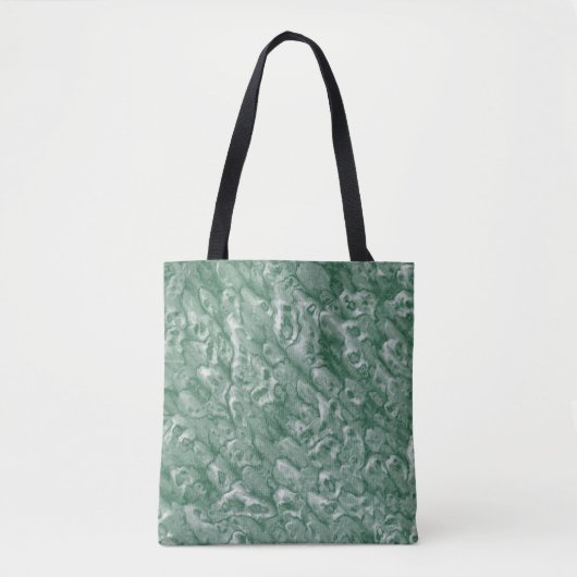 Dark Forrest Green Marble Muster Tasche (Vorderseite)
