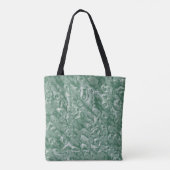Dark Forrest Green Marble Muster Tasche (Rückseite)