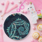 Dark Fraktal elegante Dinner Platte Pappteller (Party)