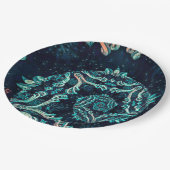 Dark Fraktal elegante Dinner Platte Pappteller (Schrägansicht)