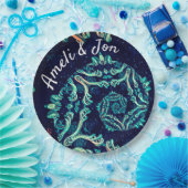 Dark Fraktal elegante Dinner Platte Pappteller (Party)