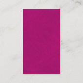 Dark Fuchsia Hibiskus Mini Wedding Gift Registry Begleitkarte (Rückseite)