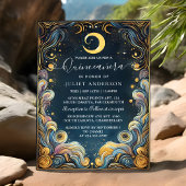 Dark Fun Star Prom Starry Night Sky Quinceanera Einladung