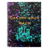 Dark galaxy abstract Spiral Photo Notebook,Dark Notizblock (Vorderseite)