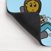 Dark Gamer Girl Mousepad (Ecke)