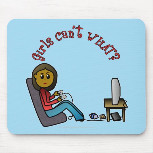 Dark Gamer Girl Mousepad (Vorne)