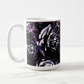 Dark Garden Bewitching Lila Glam Blume Kaffeetasse (Links)