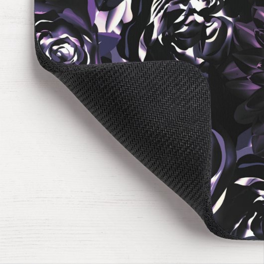 Dark Garden Bewitching Lila Glam Blume Mousepad (Ecke)