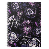 Dark Garden Bewitching Lila Glam Blume Notizblock (Vorderseite)