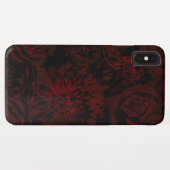 Dark Garden Rote Romantische Blume Gothic Glam Case-Mate iPhone Hülle (Rückseite (Horizontal))