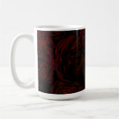 Dark Garden Rote Romantische Blume Gothic Glam Kaffeetasse (Links)