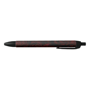 Dark Garden Rote Romantische Blume Gothic Glam Kugelschreiber