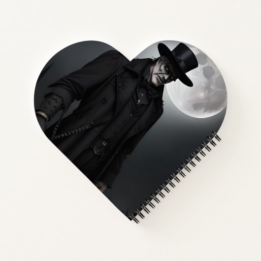 Dark Gentleman Notebook Notizblock (Rückseite)