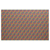 Dark Geometric - Combed Cotton Fabric Stoff (Yard (91,4 cm))