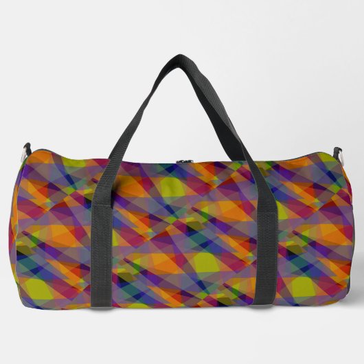 Dark Geometric - Duffel Bag Duffle Bag (Vorderseite)