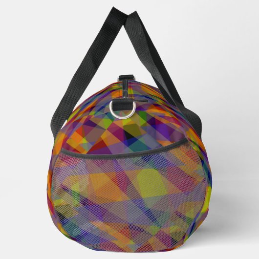 Dark Geometric - Duffel Bag Duffle Bag (Rechts)
