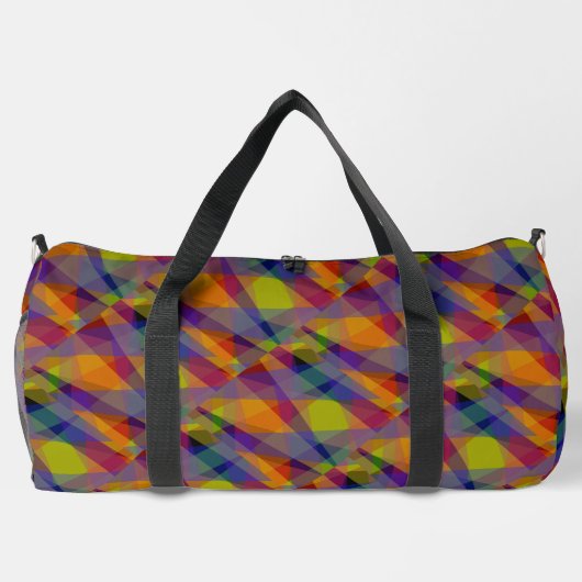 Dark Geometric - Duffel Bag Duffle Bag (Rückseite)