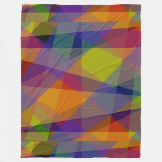 Dark Geometric - Fleece Blanket (Vorderseite)