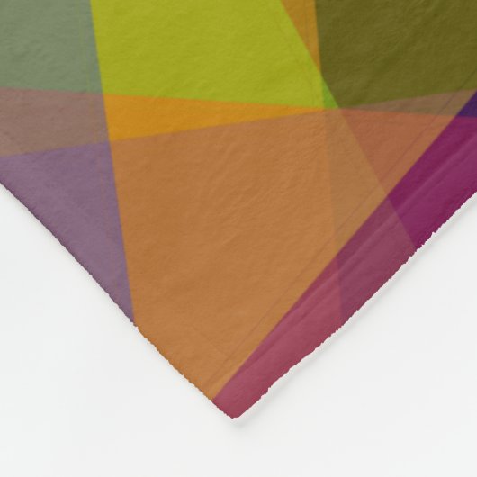 Dark Geometric - Fleece Blanket (Ecke)