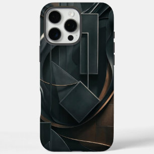 Dark Geometric Minimalistisch Phone Case