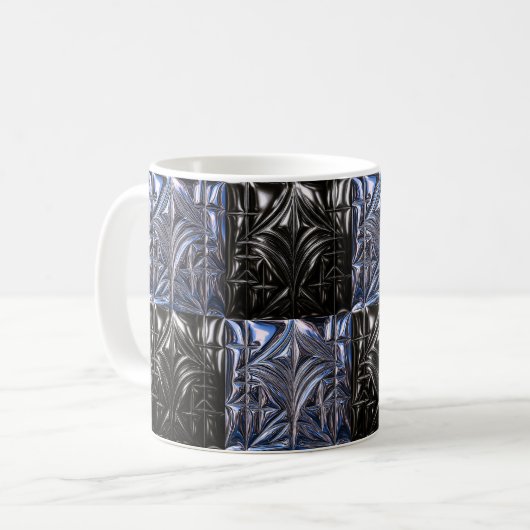 Dark Geometric Mug" Kaffeetasse (Vorderseite Links)