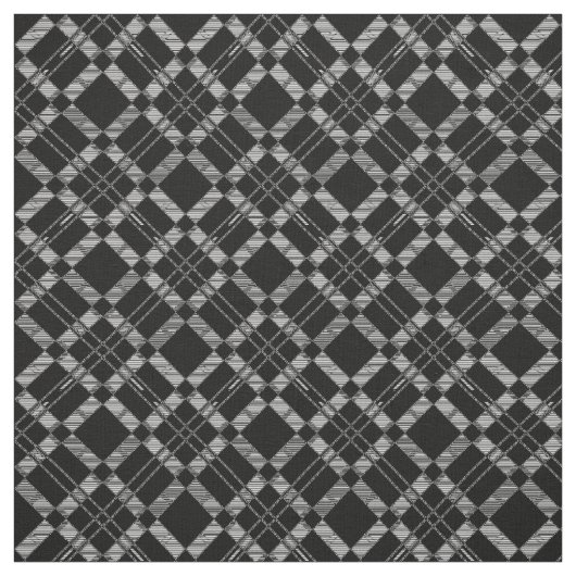 Dark Geometric Muster Schwarz-weiß Abstrakt Hübsch Stoff (Muster)