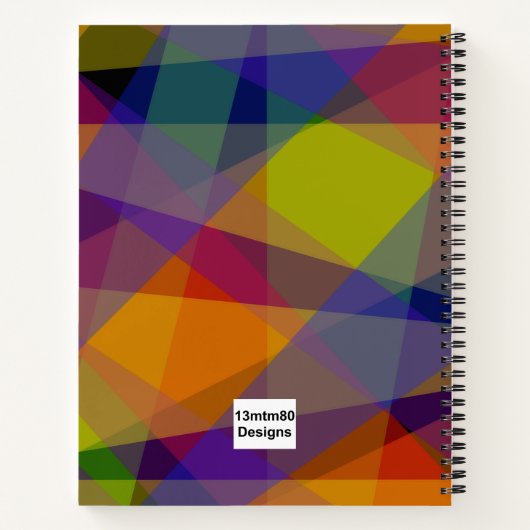 Dark Geometric - Notebook Notizblock (Rückseite)