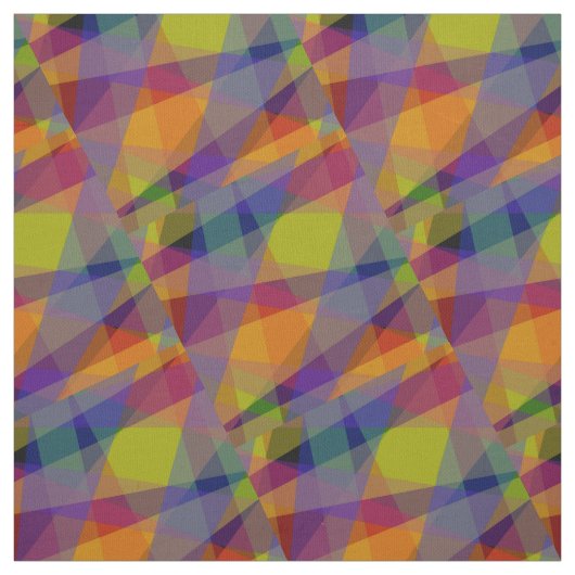 Dark Geometric - Pima Cotton Fabric Stoff (Muster)