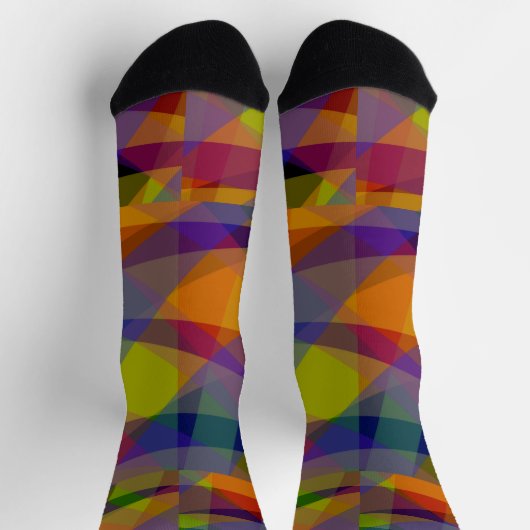 Dark Geometric - Premium Socks Socken (Oben)