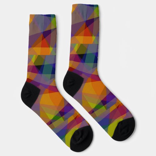 Dark Geometric - Premium Socks Socken (Rechts)