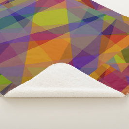 Dark Geometric - Sherpa Blanket Sherpadecke