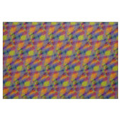 Dark Geometric - Vory Linen Fabric Stoff (Fat Quarter (45,7 x 55,9 cm))