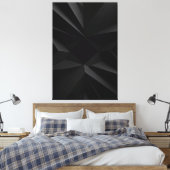 Dark Geometry Minimalist Abstract Leinwanddruck (Insitu (Schlafzimmer))