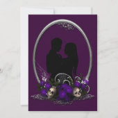 Dark Gewerkschaft Vampire Goth Wedding Einladung (Vorderseite)