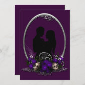 Dark Gewerkschaft Vampire Goth Wedding Einladung (Vorne/Hinten)
