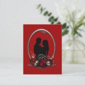 Dark Gewerkschaft Vampire Goth Wedding Einladung (Stehend Vorderseite)