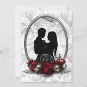 Dark Gewerkschaft Vampire Goth Wedding Einladung (Vorderseite)