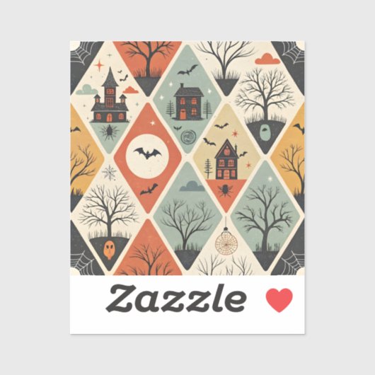 Dark ghost pattern aufkleber (Blatt)