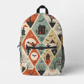Dark ghost pattern bedruckter rucksack (Vorderseite)
