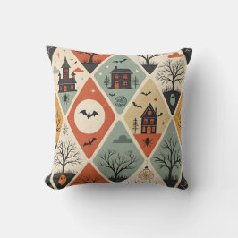 Dark ghost pattern kissen